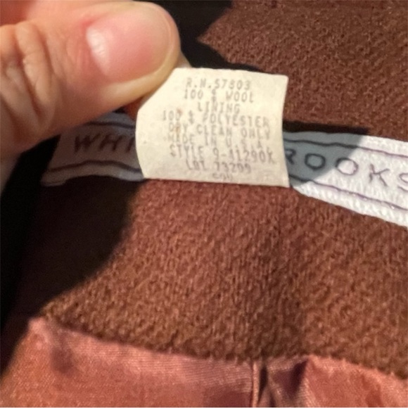 Whitney Brooks Vintage Chocolate Brown Wool Blazer Single Breasted 10 Or Medium - Picture 4 of 6